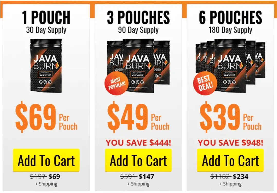 Java Burn Sale Page